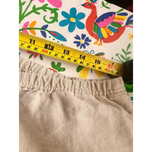 J Jill 100% Linen Pants Women XL Wide Leg Stretch Elastic Waist High Rise Ankle - Picture 4 of 7